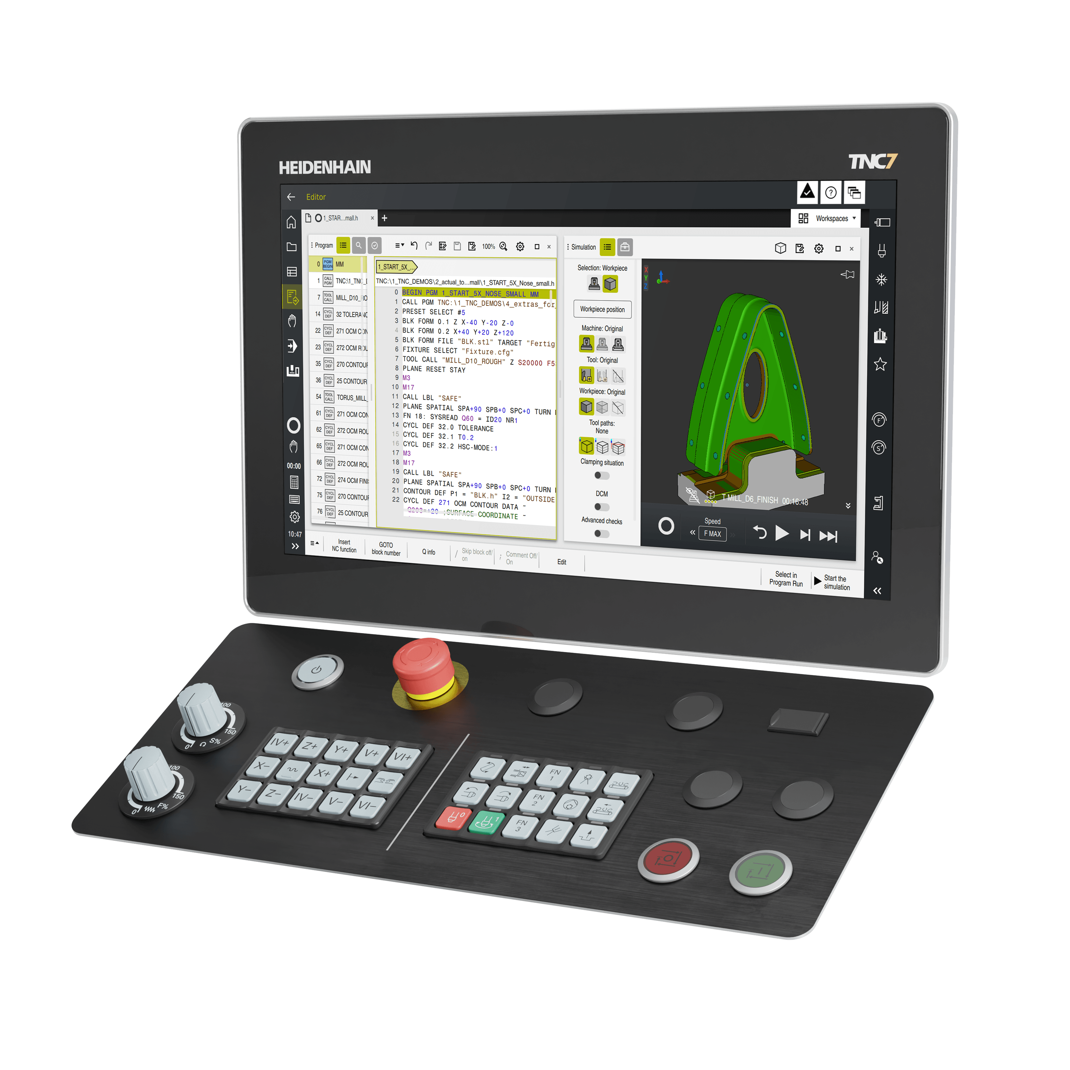 [Translate to Japanese:] CNC-Steuerung TNC7 basic für Fräsmaschinen und Bearbeitungszentren